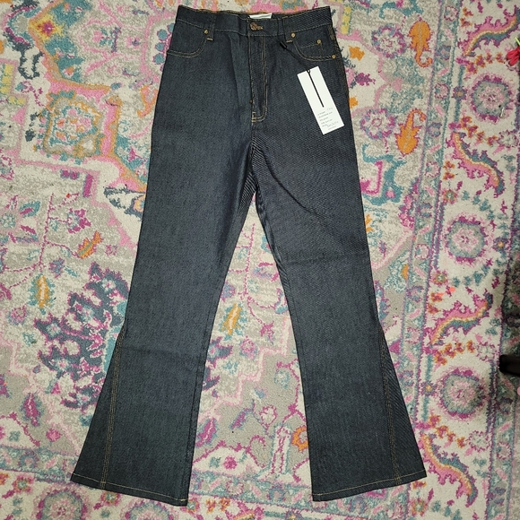 Acler Lewis Dark Denim Jeans Size 4 - Picture 9 of 10